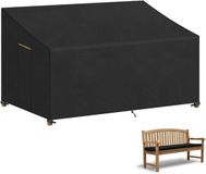 Merkloos Waterdichte Tuinbankhoes - Oxford Stof - Zwart - 165 x 75 x 89 cm