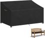Merkloos Waterdichte Tuinbankhoes - Oxford Stof - Zwart - 165 x 75 x 89 cm