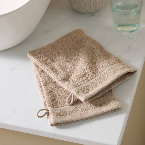W washand basic zand (set van 2) (15x20 cm)