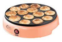 Bestron Poffertjes Maker – Mini Pannenkoekenmachine 14 Stuks – Antiaanbakplaat 40 x 26 cm – Snelle Opwarming – Cool Touch Handgrepen – Antislipvoeten – Eenvoudig te Reinigen