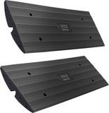 Pyle Oprijplaat, Auto Drempeloprijplaat, Rubber Drempelbrug, Duurzame Drempelhulp, Set van 2 oprijplaten, Zwart