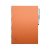 MOYU Uitwisbaar Notitieboek A4 - Sunset Orange - Hardcover
