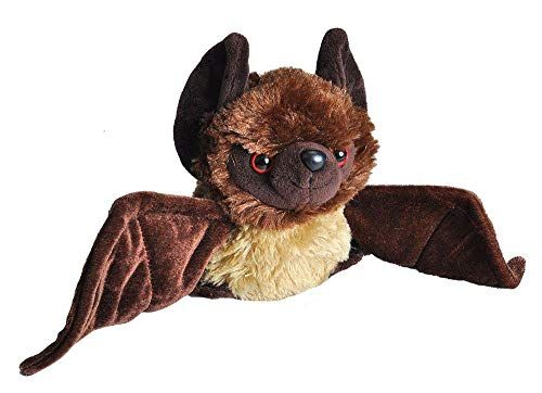 Wild Republic Hug'ems zacht speelgoed, cadeaus voor kinderen, vleermuis knuffelspeelgoed 18cm