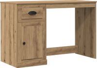 vidaXL Bureau Artisan Eiken 115 x 75 cm