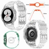 Wigento Samsung Siliconen horlogeband met beschermende behuizing, geschikt voor de Galaxy Watch 4 44mm