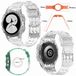 Wigento Samsung Siliconen horlogeband met beschermende behuizing, geschikt voor de Galaxy Watch 4 44mm