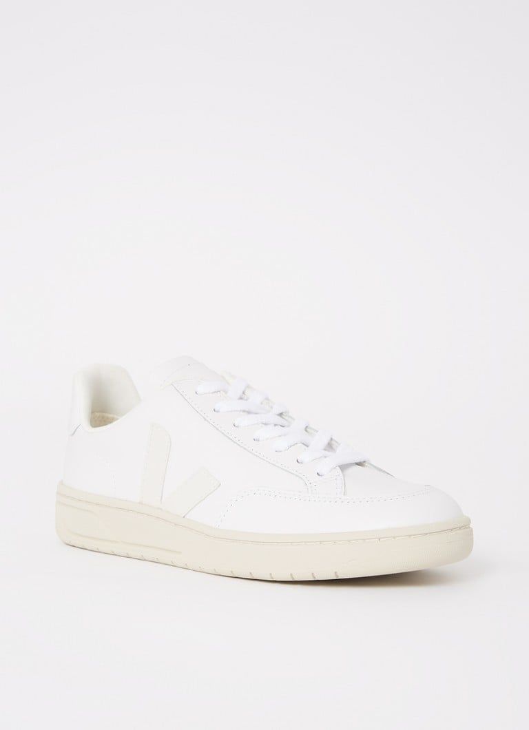 Veja V-12 sneaker van leer met suède details