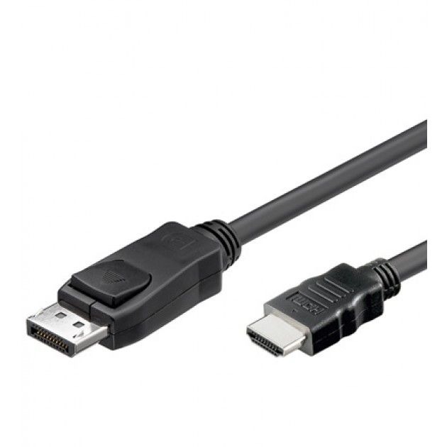 Techly DisplayPort to HDMI Cable Converter 1 m ICOC DSP-H-010 Zwart
