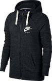 Nike Nsw Gym Vintage Hoodie Fz Vest Dames - Black/(Sail) - Maat XS