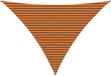 vidaXL Zonneschaduw 5 x 5 x 6 m 100% Polyester Oxford Driehoekig Oranje en bruin