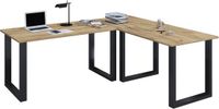 VCM Houten Bureau | Hoekbureau Plain | 130x130 | L Vorm Links of Rechts | Werktafel Plaat 50 cm Diep | Computertafel Kantoormeubilair - Lona U