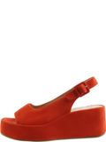 Högl Sandalen met riem 'LOULOU' vuurrood