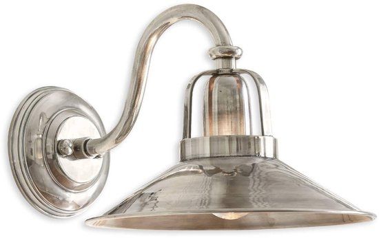 Loberon Wandlamp Timeon antiekzilverkleurig