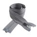 IPEA Ritssluiting maat #5 - lengte 65 cm - 2 stuks - twee deelbare ritssluitingen voor naaiwerk, jassen - ritssluiting - breedte 30 mm - kleur grijs