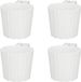 Kotarbau Balkonpot - Witte Bloempot - Hangbaar - 15cm - 4 stuks
