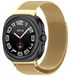 Wigento Samsung Galaxy Watch Ultra 47mm Milanese Metalen Stalen Horlogeband met Magnetische Sluiting, Goudkleurig