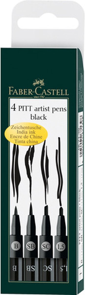 Faber-Castell Pitt Artist pen fineliner 4 kolory