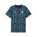 PUMA Olympique de Marseille FtblCulture T-shirt met all-over-print voor Heren, Blauw/Wit, Maat M