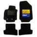 DBS - Automatten - op maat gemaakt voor Clio 3 (2005-2014) - met bevestigingsclips - antislip vloermatten voor auto - 4 stuks, zwart