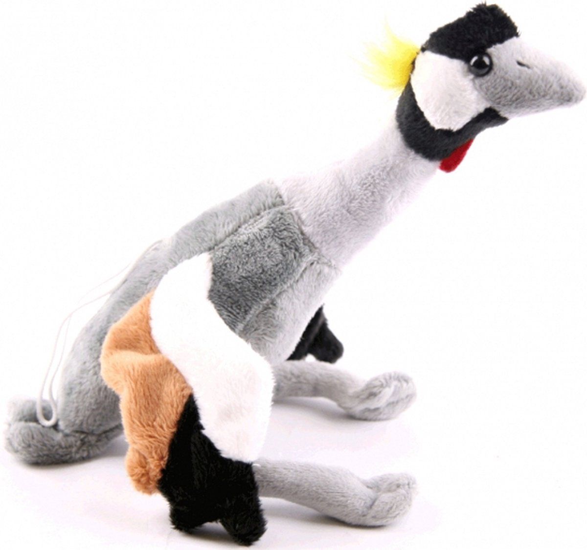 Cornelissen Pluche kraanvogel knuffel 30 cm - multi