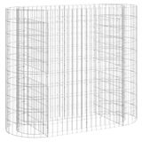 VidaXL Gabion plantenbak verhoogd 120x50x100 cm gegalvaniseerd ijzer