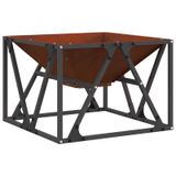 vidaXL Vuurkom Roestig Staal 50 x 50 x 35 cm
