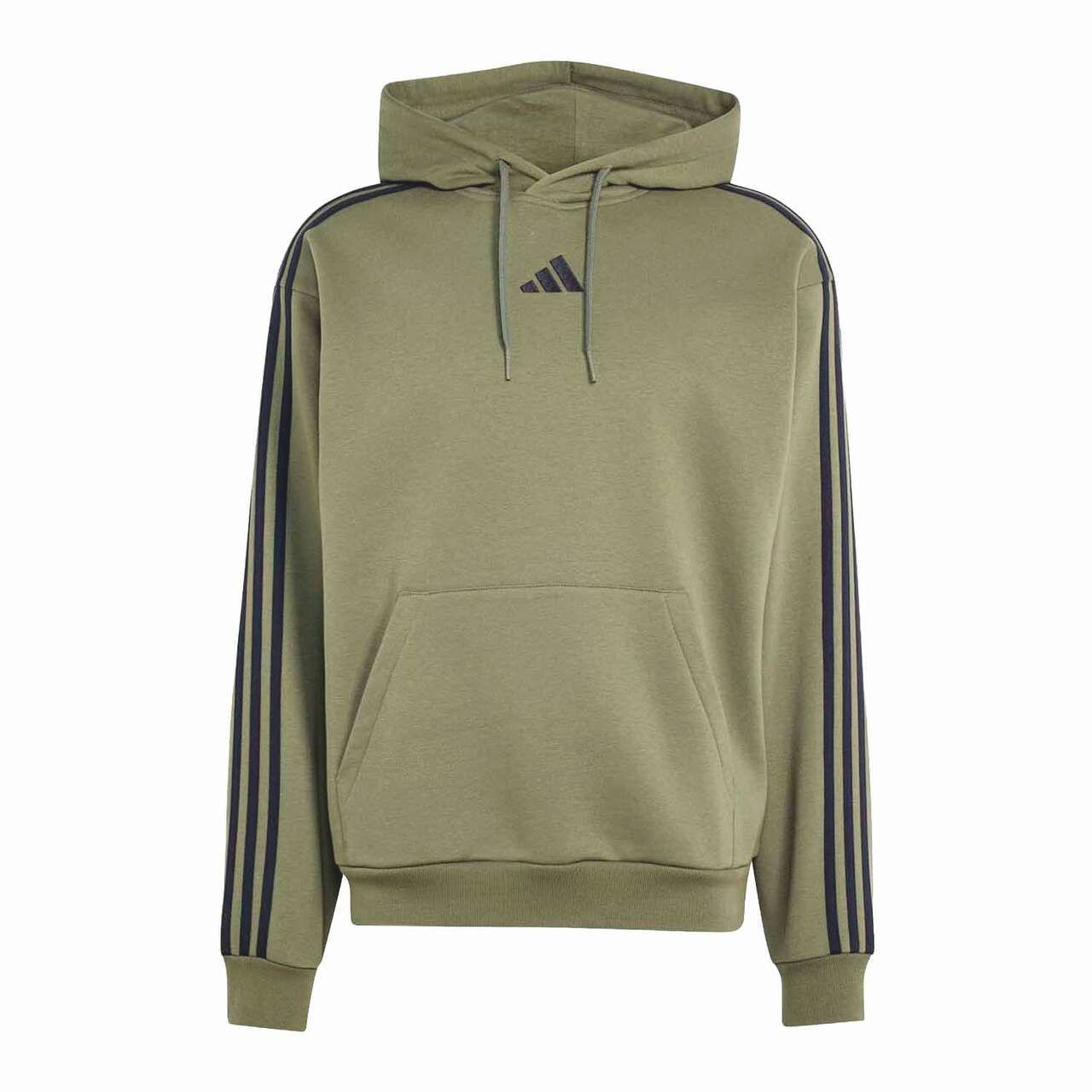 Adidas 3-stripes Fleece Hoodie Heren