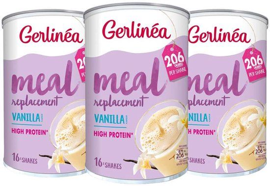 Gerlinea Milkshake Vanille - 3 x 436 gr - Voordeelverpakking