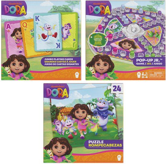 Top1Toys Spin Master Dora Spellen en Puzzel Pakket