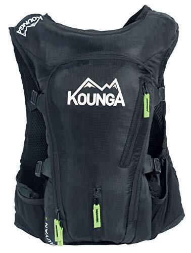 Kounga Unisex's Auyan 15L Ultra Trail Rugzak Zwart, 15 liter