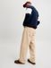 Jack & Jones Pantalon Coupe Large Coton Uni Coupe Regular Vêtements décontractés Hommes W29 X L30 Fields Of Rye