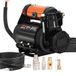 VEVOR compresseur d'air 12V 150 PSI 3,5 CFM (100 l/min) pompe à pneus de voiture avec protection thermique, incluant un cordon d'alimentation de 3 m et un tuyau d'air de 5,5 m. Idéal pour camions, SUV, camping-cars, bateaux gonflables, etc.