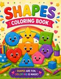 Shapes Coloring Book for Kids and Adults