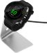 kwmobile USB-oplaadstandaard geschikt voor Garmin vivoactive 6 / vivoactive 5 / Forerunner 55 / 255 / 255 Music - Oplader voor smartwatch - In zwart / zilver