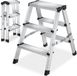 Tectake Escabeau de cuisine en aluminium - 3 marches - 58 cm