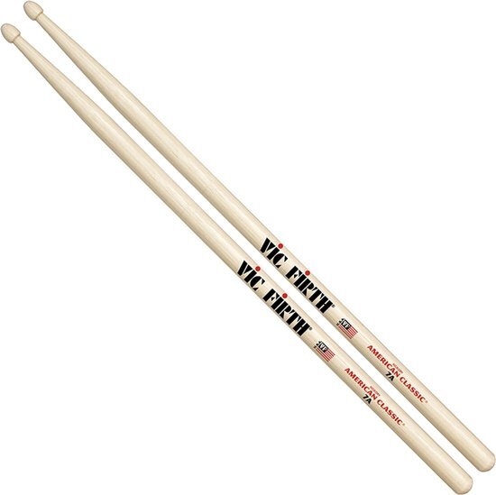 Vic Firth 7A drumstokken hickory 7A met houten tip