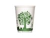 Tessera Bio Products Q530014WGC Dubbelwandige papieren bekers op waterbasis met reliëf buitenwand, Green City Design, capaciteit van 12 oz, hoogte 90 mm, 25 stuks