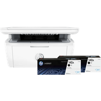 HP LaserJet M140w MFP + 2 extra zwarte toners