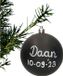 Stern Fabrik Kerstbal - naam - krijt/krijtbord kerstbal - 8 cm - kunststof