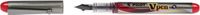 Pilot V-Pen Vulpen Zilver Rood