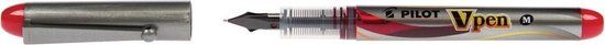Pilot V-Pen Vulpen Zilver Rood