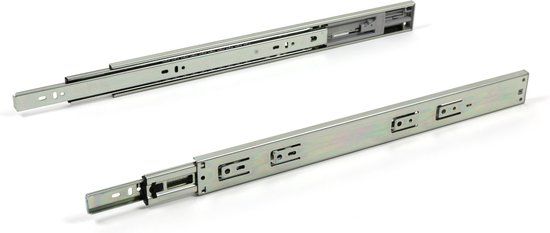 Ladegeleider Push to Open 400 mm - 30 kg - Zilver