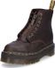 Dr. Martens dames veterlaarzen donkerbruin leer