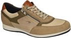 Fluchos Heren Taupe Lage Sneakers Leer Maat 40