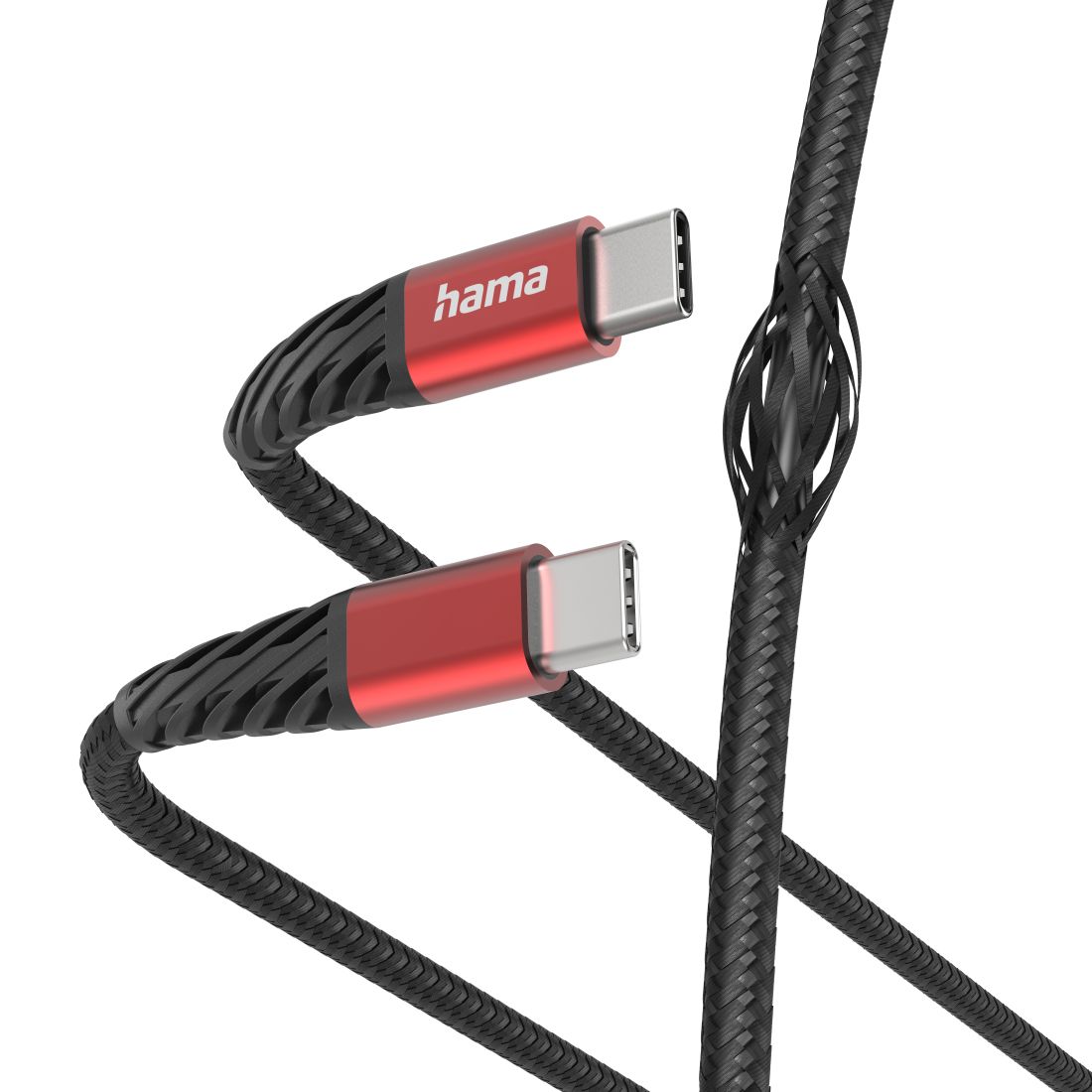 Hama Extreme USB-C Cable - 1.5m - USB 2.0 - Black/Red