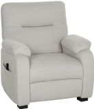 HOMCOM Elektrische relaxfauteuil - Fluweel (100% polyester) - 96x90x103cm - Crème