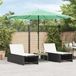 Prolenta Maison Exclusive Parasol met stalen mast, groen, 324x324x247 cm