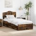 vidaXL Bedframe met lade Rook Eiken 90 x 200 cm Ingenieurshout