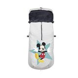 Interbaby Universele voetenzak voor de winter, zacht, warm, wollig, afneembaar, dubbele opening, eenvoudige reiniging, anti-allergene materialen, Mickey Geo