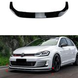 Voorspoilerlip AUTO-STYLE Voorspoiler compatibel met Volkswagen Golf VII GTi/GTD/R/R-Line 2012-2017 (ABS glanzend zwart)
